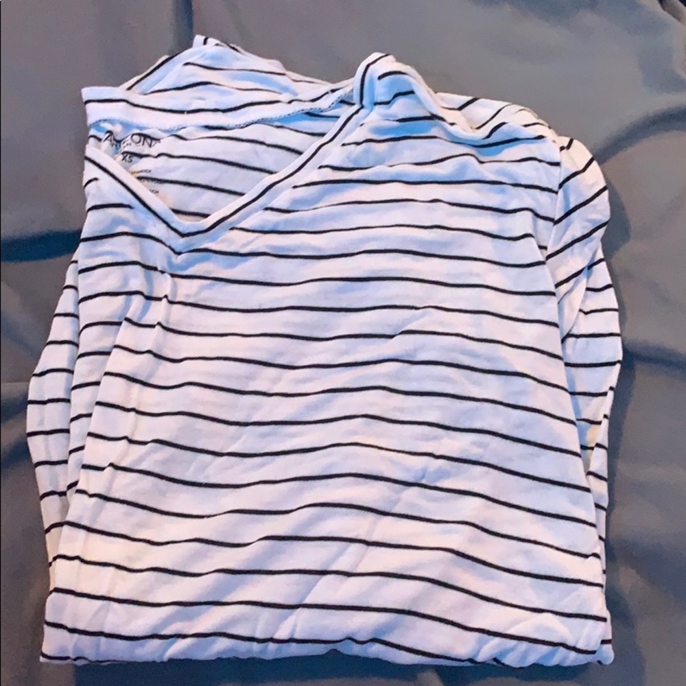 a striped shirt